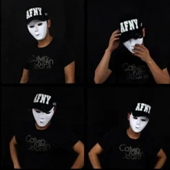 Halloween Cool PVC Kamen Rider Ghost Dans Hip Hop Mask Vit N A4><noscript><img width=