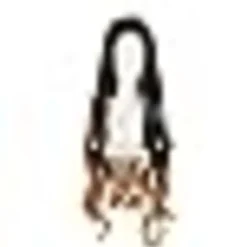 Halloween Cospaly Peruk för Wowen Flickor Barn Lång Vågig Peruk(Svart &> Peruker