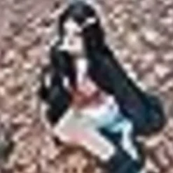 Halloween Cospaly Peruk för Wowen Flickor Barn Lång Vågig Peruk(Svart &><noscript><img width=