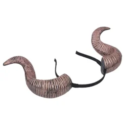 Halloween Cosplay Antik Guld Horn Hårband Rolig Kostymfest Huvudbonad Tillbehör Enkel Ring><noscript><img width=