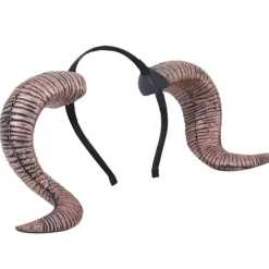 Halloween Cosplay Antik Guld Horn Hårband Rolig Kostymfest Huvudbonad Tillbehör Enkel Ring><noscript><img width=