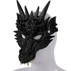 Halloween Cosplay Full Mask Vuxen Fest Rekvisita 3d Drake Mask Black><noscript><img width=