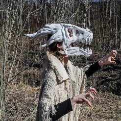 unbranded Halloween Cosplay Läskig Drak Dödskalle Mask Party Djur Dödskalle Mask><noscript><img width=