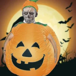Halloween Cosplay Pumpa Uppblåsbar Dräkt Vuxna Halloweenfest Scenföreställning Från><noscript><img width=