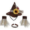 Halloween Cosplay Skräckuggla Hatt Armband och Halsband 4st -DQ> Tillbehör