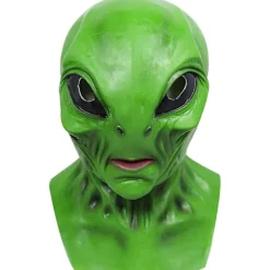 Halloween Dekorationer Halloween Alien Mask, Läskig Alien Mask Latex Mask, Realistiskt Skrynkligt Ansikte Av Halloween Kostymfest Alien Mask Fest Dekoration Props Grön | Fyndiq> Masker
