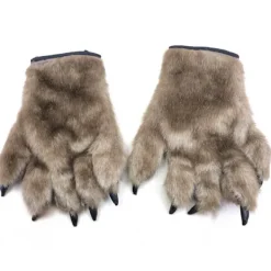 Halloween Dekorationer Varulvsvantar Orangutangvantar Smink Scenföreställning Dekorationer Läskiga Trickrekvisita Björnklovantar> Tillbehör