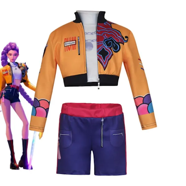 Halloween Demon Slayer Cosplay Kostym | K-Demon Slayer Mira Zoi Rumy Anime Kostym Familj Par Cosplay *Zoe (Topp + Byxor) *110 -FF- 110 | Fyndiq> Dräkter