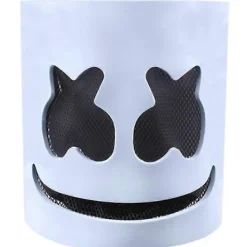 Halloween DJ Marshmello Mask Helmkostym för Fest - WELLNGS> Masker