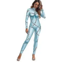 Halloween 3D-tryckt mardrömmen före jul Sally-kostym bodysuit jumpsuit cosplay party maskeraddräkt för dam -NMAOV(M A)> Dräkter