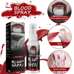 Halloween falskt blod vampyr zombie blod simulering blod dekoration film och tv rekvisita smink 30ml> Smink