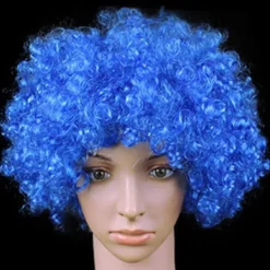 Halloween Färgglad LED-Ljus Afro Lockig Clown Peruk Cosplay Blinkande Glöd Explosion Vågig Hår Rolig Cirkus Karneval Par><noscript><img width=