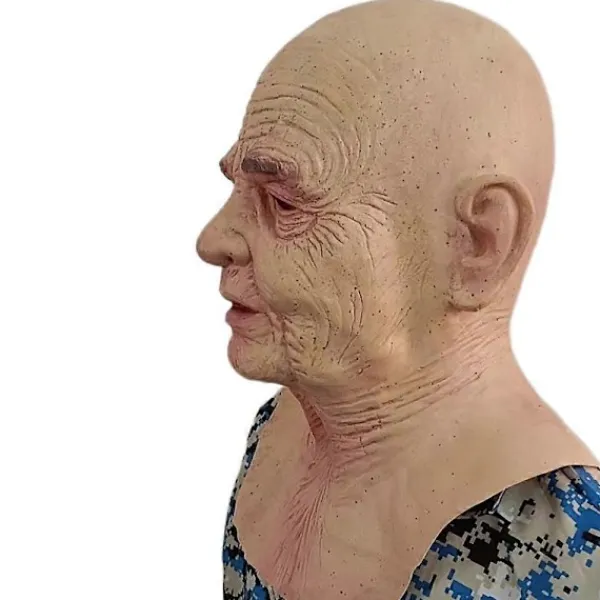 Halloween Gammal Kvinna Latex Maskerad Mask Fest Utklädnad Cosplay Prop 2025:e> Masker