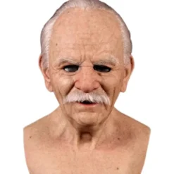 Halloween Gammal Man Huvudbonad, Realistisk Silikonmaskerad Helhuvud Knepig Rekvisita> Masker