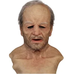 Halloween Gammal Man Latex Mask Cosplay Party Helmask Huvudbonad SQBB_max> Masker