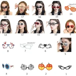 Halloween Glasögon Nyhet Halloween Party Roliga Halloween Party Glasögon Ram för Halloween Kostym Party Favörer><noscript><img width=