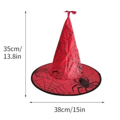 Halloween Hatt Häxhatt DekorationshängeRöd><noscript><img width=