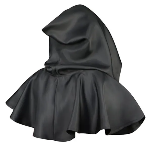 Halloween Huva Cape Sjal Polyester Medeltida Cowl Hat Foto Prop> Dräkter