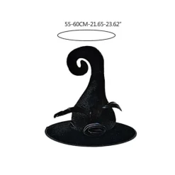 Halloween Häxhatt Cosplay Trollkarl Hatt Häxhatt Kvinnor Män Unisex Häxa Cosplay Kostym Hatt Party Mössa Festival Huvudbonad><noscript><img width=