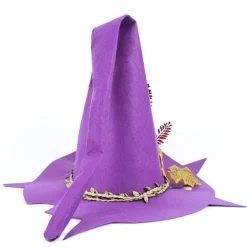 Halloween Häxhatt Filt Hatt Halloween Fest Maskerad Cosplay Kostym Tillbehör Fest Dekor><noscript><img width=
