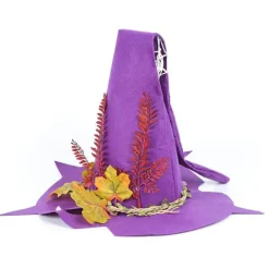 Halloween Häxhatt Filt Hatt Halloween Fest Maskerad Cosplay Kostym Tillbehör Fest Dekor><noscript><img width=