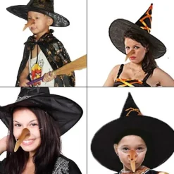 Halloween Häxnäsa Halloween Kostymrekvisita Häx Falsk Näsa Cosplay Latex Flicka Dam Klä Upp Halloween Dekorationer För Hemmet><noscript><img width=