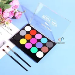 Halloween Jul Julklappar Dekoration 15 Färger Vattenlöslig Ansiktsmålning Kroppsmålning Pigment><noscript><img width=