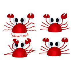 unbranded Halloween jul söt röd hummer krabba Hatt Vuxen fancy party kostym cap present> Huvudbonader