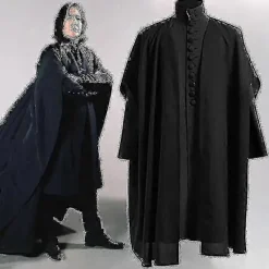 Halloween Kostym Harry Potter Professor Snape Halloween Kostym Kappa och foder set[YJD] L> Dräkter