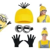 FMYSJ Halloween Kostym Hatt Minion Glasögon Handskar Maskerad Despicable Me Cosplay Tillbehör Vuxen (FMY)> Tillbehör