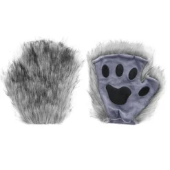 Halloween kostym simulation räv mask handskar plysch rävsvans handgjord djursvans cosplay rekvisita tillbehör Rosröd tredelad set One Size | Fyndiq><noscript><img width=