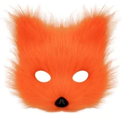 Halloween kostym simulation räv mask handskar plysch rävsvans handgjord djursvans cosplay rekvisita tillbehör Rosröd tredelad set One Size | Fyndiq><noscript><img width=