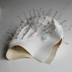 Halloween kreativ Hellraiser-mask, skräckspöke, huvudöverdrag, nagelmask (FMY) Bildfärg-XA One size><noscript><img width=