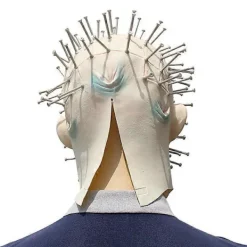 FMYSJ Halloween kreativ Hellraiser-mask, skräckspöke, huvudöverdrag, nagelmask (FMY) One size><noscript><img width=