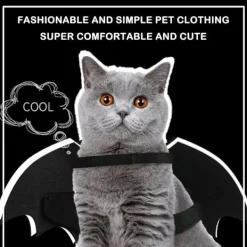 Halloween Kreativa Hund Katt Lysande Fladdermusvingar Kläder J> Tillbehör