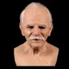 Halloween Latex Helmask, Gammal Mans Mask Realistisk Människohuvudmask, Gammal Mans Ansiktstäckning, För Maskerad Silikon Halloweenmask> Masker