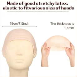 Halloween Latex Skallig Huvudskydd Ingen Rakmask - Vit><noscript><img width=