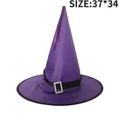 Halloween LED Blinkande Ljus Hängande Spöke Halloweenfest Utklädnad Glödande Trollkarlshatt Lampa Skräckrekvisita Hem Bar Dekoration | Fyndiq> Huvudbonader