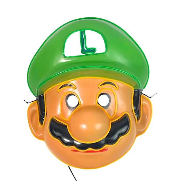 Halloween Led Mask, Light Up Super Mario Theme Mask Cosplay Performance Dräkt Tillbehör Tecknat spel Anime Festival Festrekvisita> Masker