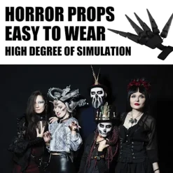 Halloween Ledade Fingrar Halloween Cosplay Rekvisita Skräck Led Klo Leksak för Maskeradfest [C]> Tillbehör