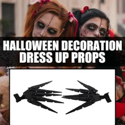 Halloween Ledade Fingrar Halloween Cosplay Rekvisita Skräck Led Klo Leksak för Maskeradfest [C]><noscript><img width=