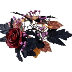 Halloween Ljusring - Vinröd Ros Halloween Ljusringar 7,6 cm | Lönnlöv> Huvudbonader