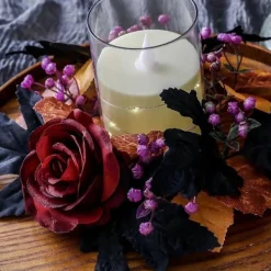 Halloween Ljusring - Vinröd Ros Halloween Ljusringar 7,6 cm | Lönnlöv><noscript><img width=