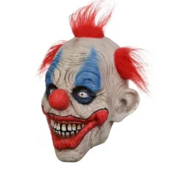 Halloween Läskig Clown Ansiktsmask Latex Ansiktsmask För Halloweenfest Cosplay Kostym Utklädningsrekvisita Bar Dekorationer><noscript><img width=
