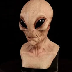 FMYSJ Halloween Läskig Latex Ufo Stora Ögon Helhuvud Party Mask För Vuxna Maskerad Kostym Party Cosplay Mask (FMY)><noscript><img width=