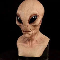 Halloween Läskig Latex Ufo Stora Ögon Helhuvud Party Mask För Vuxna Maskerad Kostym Party Cosplay Mask -FA-><noscript><img width=