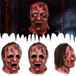 Halloween Läskig Mask, Blodig Mask Halloween Dödskalle Mask B><noscript><img width=