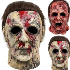 Halloween Läskig Mask, Blodig Mask Halloween Dödskalle Mask B><noscript><img width=