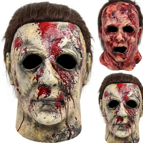 Halloween Läskig Mask, Blodig Mask Halloween Dödskalle Mask B> Masker