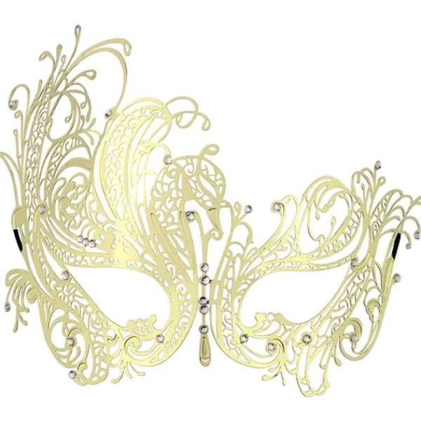 Halloween Mask - Mardi Gras Party Mask - Metall Lady Ball Mask> Masker